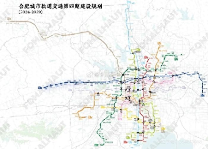 合肥轨道四期建设规划图曝光，7号线二期为何砍掉？真相揭秘  第1张