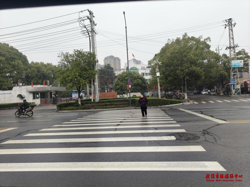 枝江市斑马线被花坛截断，你的出行安全谁来保障？  第3张