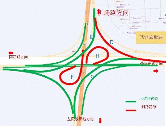 2025年龙凤区通达桥分段封闭施工！车辆通行咋整？速看绕行路线