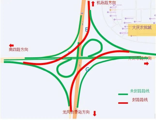 2025年龙凤区通达桥分段封闭施工！车辆通行咋整？速看绕行路线  第2张
