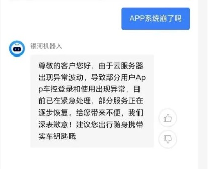 吉利汽车APP突然崩溃？车主冒雨苦等数小时车门难开  第2张