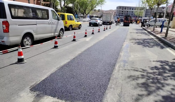 烟台市区五纵五横道路焕新！40余天奋战消除安全隐患？  第5张